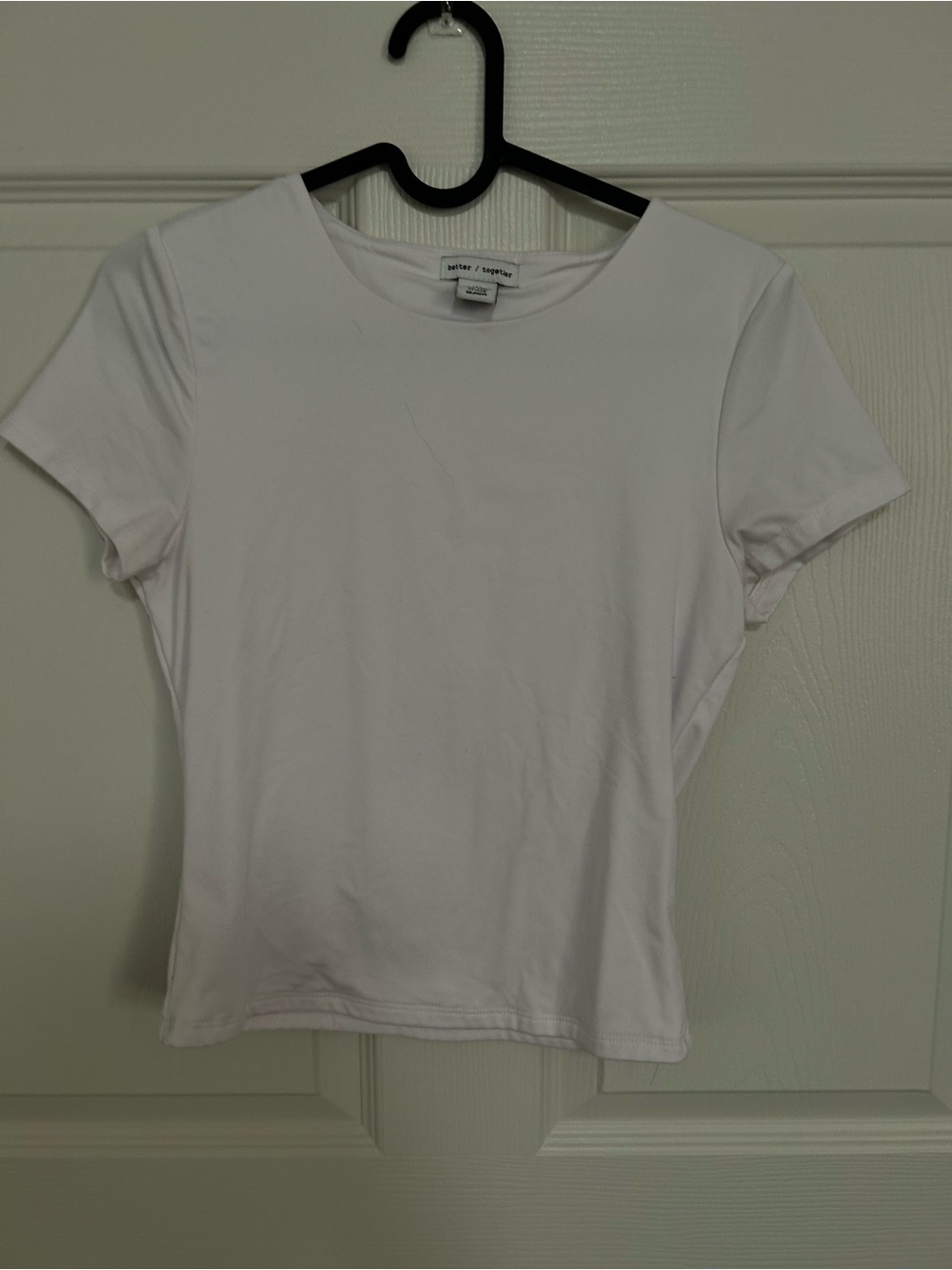 White Short Sleeve Crewneck Tee